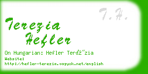 terezia hefler business card
